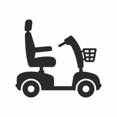Mobility scooter icon © Janis Abolins