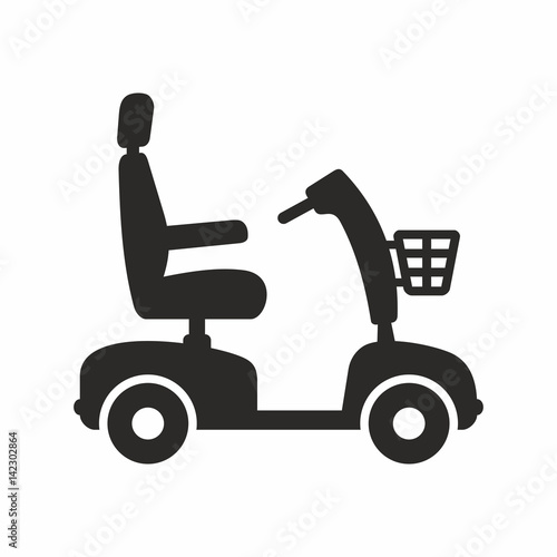 "Mobility scooter icon" Stock image and royaltyfree vector files on