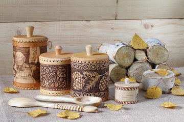 The household rustic utensils.