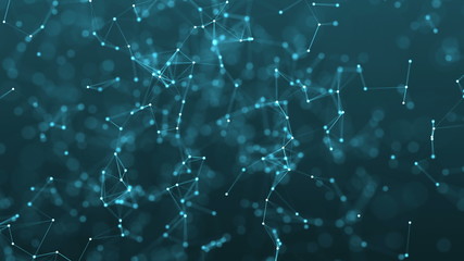 4k abstract color geometrical background with lines and dots