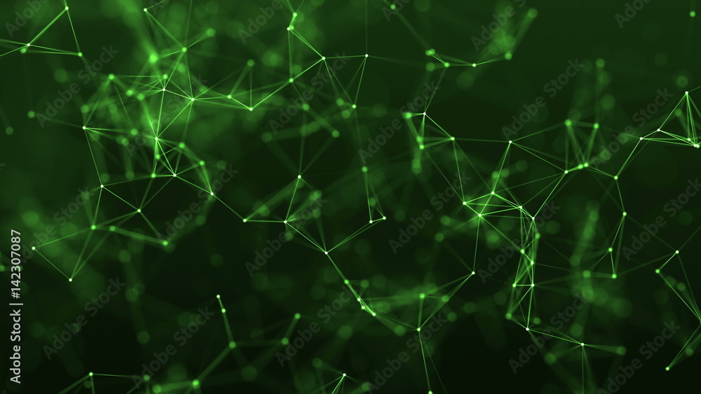 Aufkleber 4k abstract color geometrical background with lines and dots