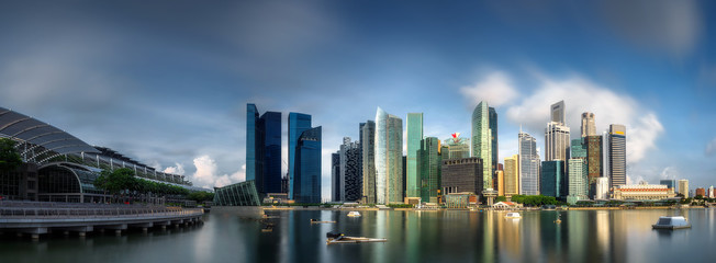 Obraz premium Singapore Skyline and view of Marina Bay