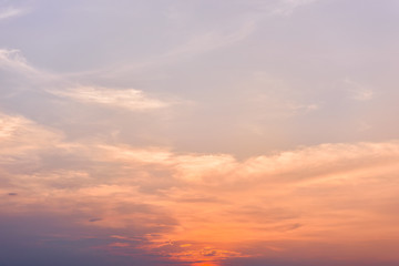 Naklejka na ściany i meble Sunset sky background