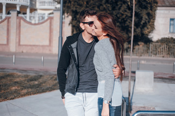 Obraz premium couple in the city