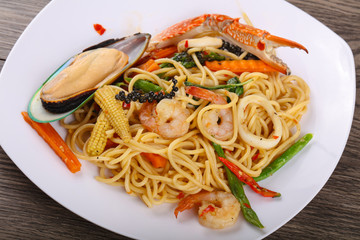 Seafood spaghetti