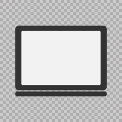 Laptop icon,vector illustration. Modern simple flat device sign. Internet computer concept. Trendy vector mockup display symbol for website design web button, mobile app. Logo illustration