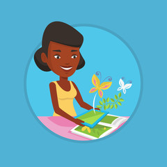 Augmented reality vector illustration.