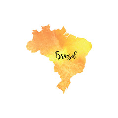 Abstract Brazil map