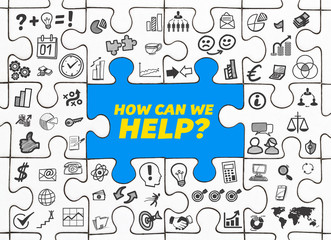 How can we Help? / Puzzle mit Symbole