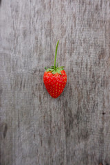 strawberry on wooden background