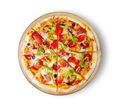 Pizza pepperoni deluxe. This picture is perfect for you to design your restaurant menus. Visit my page. You will be able to find an image for every pizza sold in your cafe or restaurant.