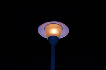 Farola led de noche