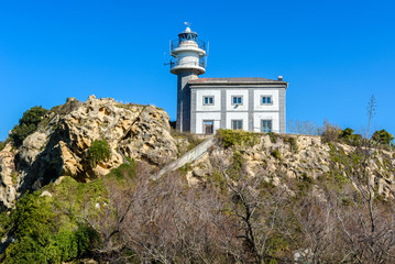 Fototapeta na wymiar Lighthouse of Getaria, Basque Country, Spain