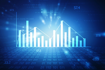 Stock market online business concept. business Graph 