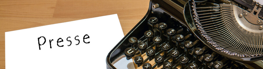 Presse Alte Schreibmaschine