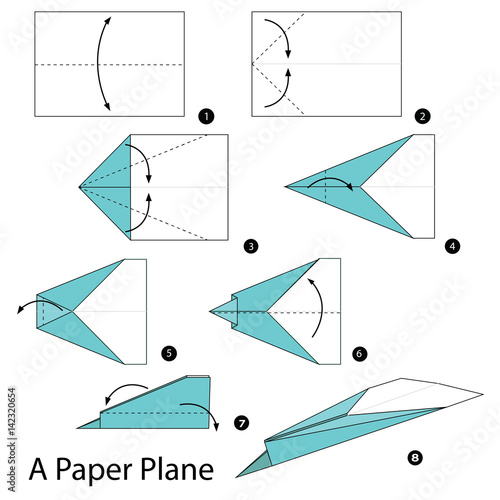 Step By Step Instructions How To Make Origami A Paper Plane