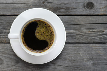 Cup of Coffee on wooden