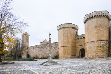 High walls of Poblet Monastery