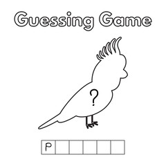 Cartoon Parrot Guessing Game