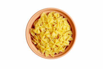 Raw italian pasta