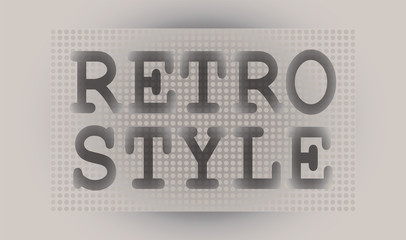 Retro. Text. Signature. Retro style pop art. Vintage vector font for labels, headers, posters etc.