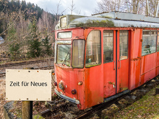 Alte Tram Zeit für Neues