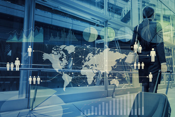 worldwide business concept, abstract image visual