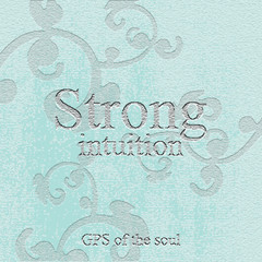 Strong intuition - gps of the soul. Quote. Stone engraving - stone background. Tile. Decorative element.