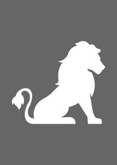 Lion icon, Vector