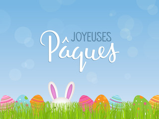 Carte « JOYEUSES PAQUES »