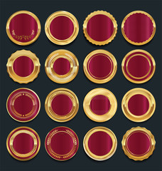 Luxury  golden design elements collection 