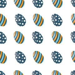 Seamless Pattern with Easter Eggs