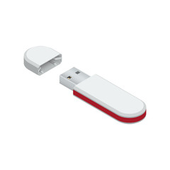 USB Flash Drive isolated on white background