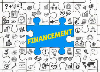 Financement / Puzzle mit Symbole