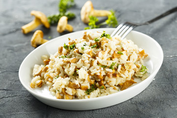 Mushroom risotto with herbs