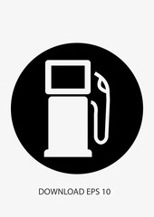 Gas station icon, Vector