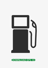 Gas station icon, Vector