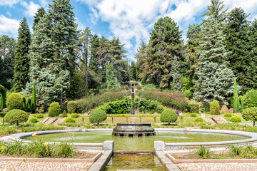 The public park at Villa Toeplitz in Varese, Italy