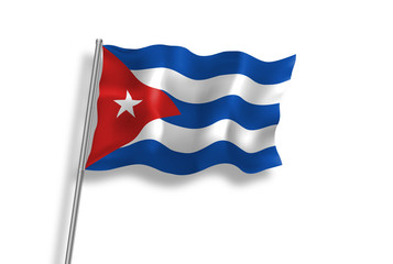 Drapeau de Cuba, en qualité vectorielle 