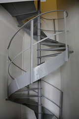 The idea of design of a spiral staircase in the suburban villa