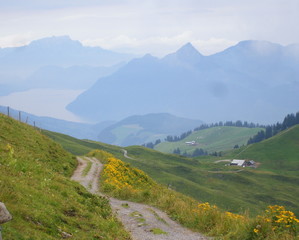 Switzerland - Swiss Alps hiking trail