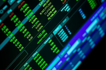 Fototapeta premium Stock Exchange Board