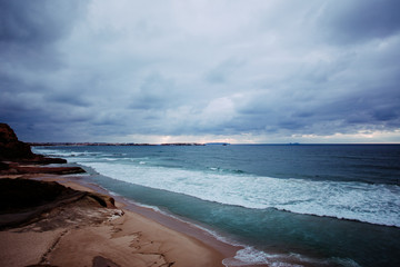 K&uuml;stenlandschaft in Portugal Wellen zum Surfen