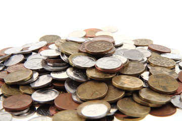 czech coins background