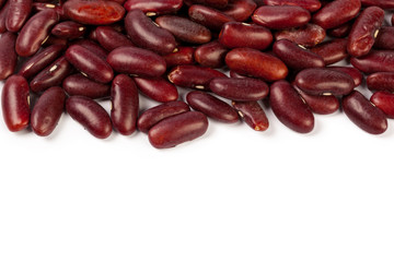 Red bean isolated on white background