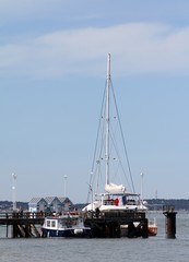 Fototapeta premium embarcadère,croisière sur le bassin d'Arcachon