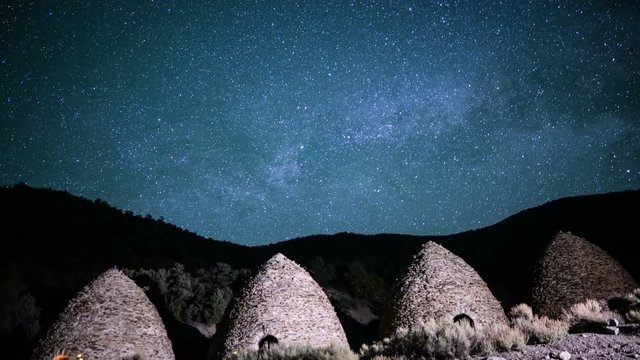 Death Valley Charcoal Kiln 05 Time Lapse Milky Way Galaxy
