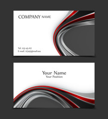 Vector business card templates. Modern design for corporate ID. Eps10 illustration