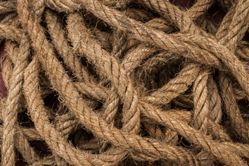 background and texture of old rope