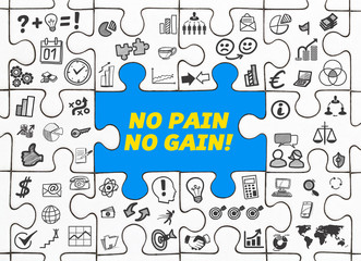 No Pain No Gain! / Puzzle mit Symbole